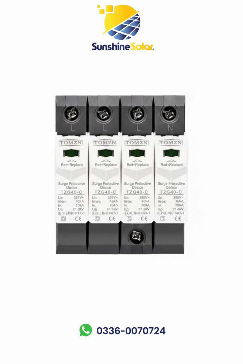 Tomzn AC SPD 4-Pole TZG40-C Surge Protective Device