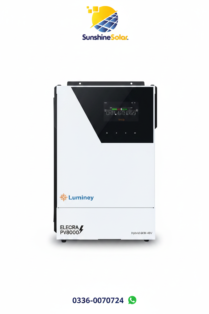 Luminey Elecra PV8000 6kW 48V Hybrid Solar Inverter