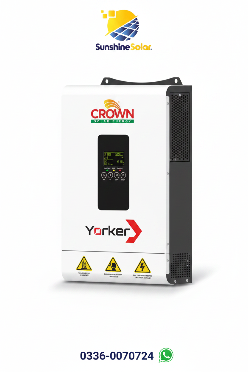 Crown Yorker 3.6KW Single Phase Hybrid Solar Inverter 24V