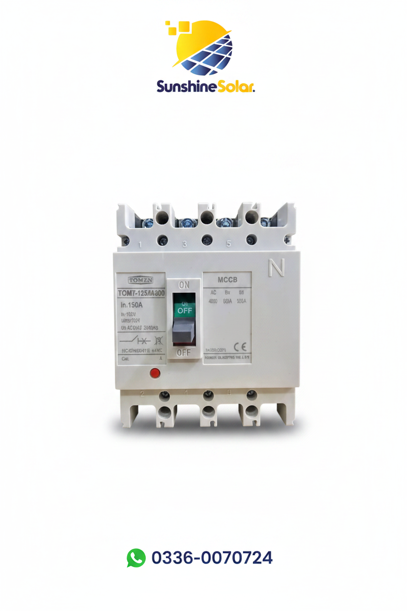 Tomzn AC MCCB Breaker 3-Pole 100A TCM7-125/M300