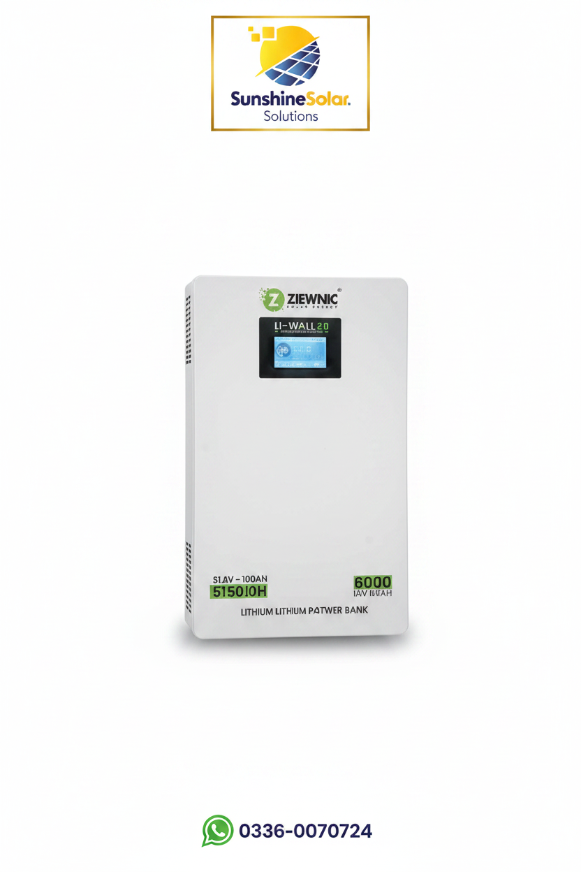 Ziewnic Li-Wall 2.0 51.2V 100Ah Lithium Battery