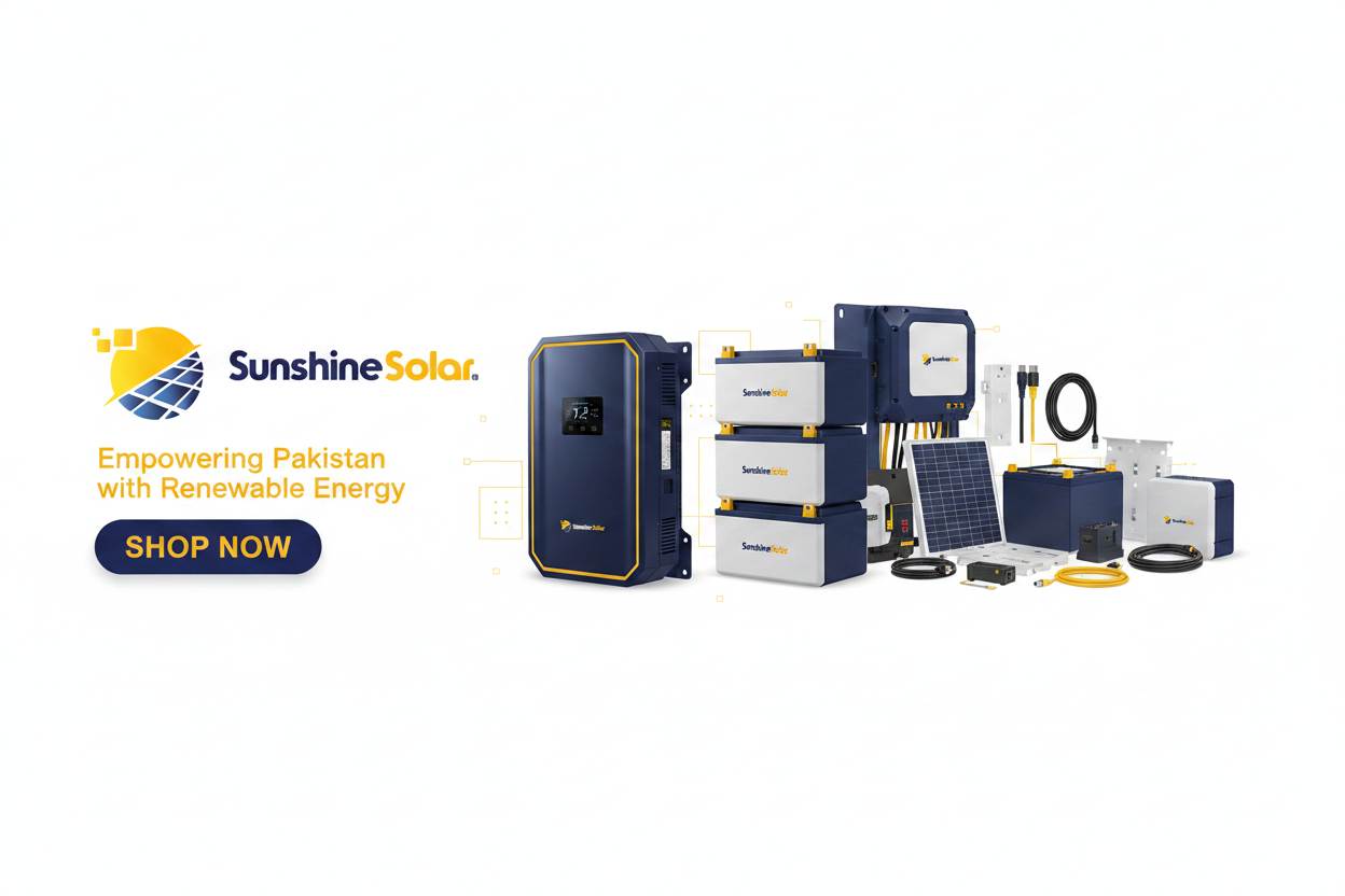 Sunshine Solar White Background Hero Banner